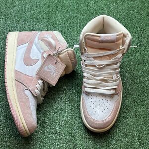 Air Jordan 1 Retro OG High Washed Pink - SZ 10 Women's Suede FD2596-600 Sneakers